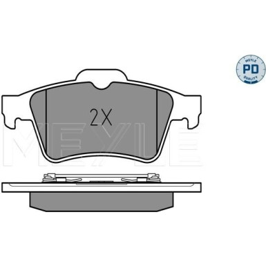 Meyle Bremsbelagsatz, Scheibenbremse MEYLE-PD: Advanced performance and design 025 234 8216/PD Meyle Bremsbelagsatz, Scheibenbremse MEYLE-PD: Advanced performance and design 025 234 8216/PD