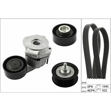 INA Keilrippenriemensatz 529 0322 10