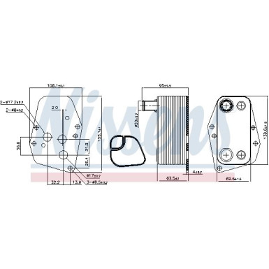 Nissens Ölkühler, Motoröl FIRST FIT 90904