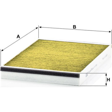 MANN-FILTER FP 3054 Innenraumfilter FreciousPlus Aktivkohlefilter mit Polyphenol, antibakteriell, Feinstaubfilter (PM 2.5)