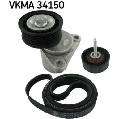 SKF Keilrippenriemensatz VKMA 34150