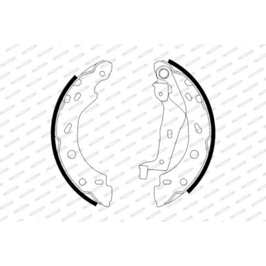 Bremsbackensatz FSB614 Bremsbackensatz FSB614