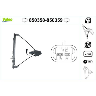 Valeo Fensterheber 850358
