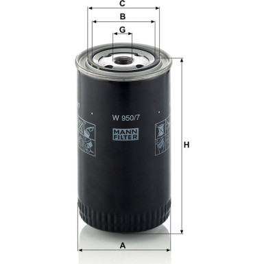 Ölfilter W 950/7 Ölfilter W 950/7