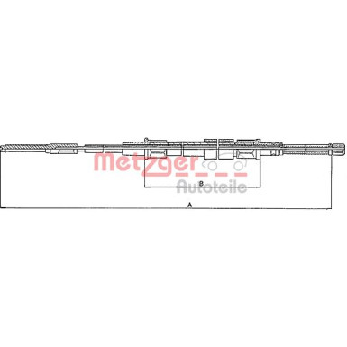 Metzger Seilzug, Feststellbremse 10.7401 Metzger Seilzug, Feststellbremse 10.7401