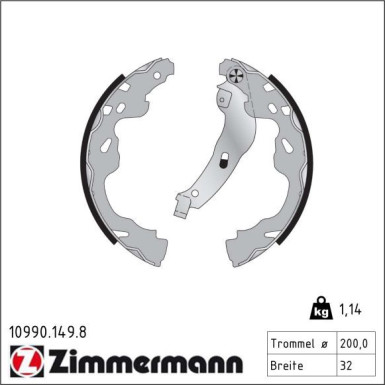 Bremsbackensatz 10990.149.8