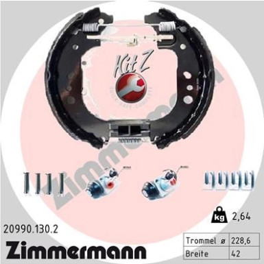 Zimmermann Bremsbackensatz KIT Z 20990.130.2