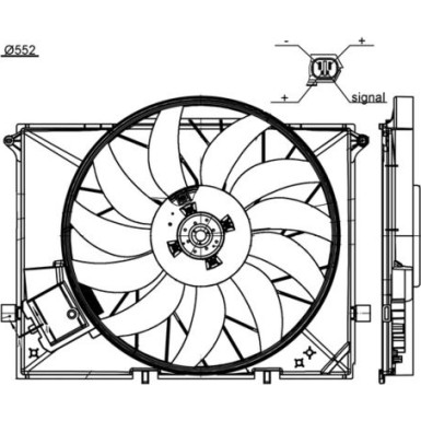 Mahle Lüfter, Motorkühlung BEHR CFF 172 000S