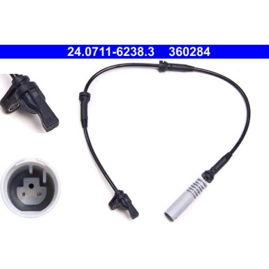 Sensor, Raddrehzahl 24.0711-6238.3