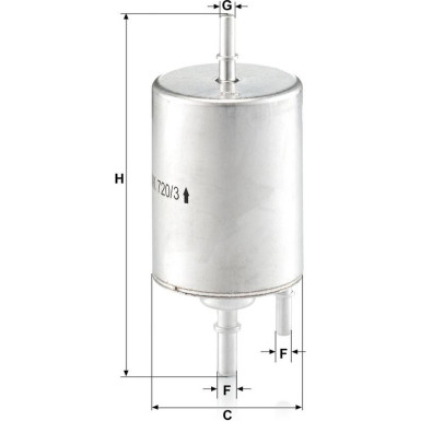 Kraftstofffilter WK 720/3 Kraftstofffilter WK 720/3