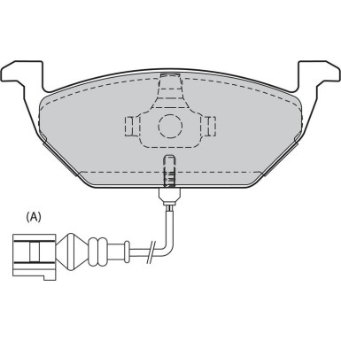 Valeo Bremsbelagsatz, Scheibenbremse 598408 Valeo Bremsbelagsatz, Scheibenbremse 598408