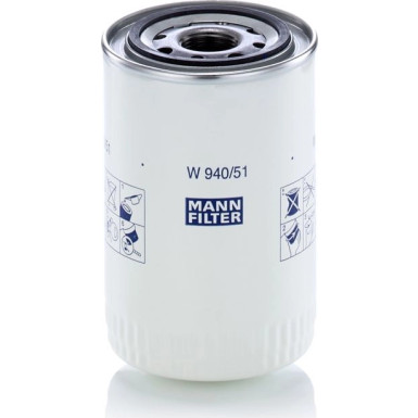 Mann-Filter Filter, Arbeitshydraulik W 940/51