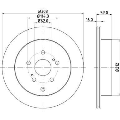 Hella Bremsscheibe 8DD 355 116-781