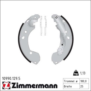 Bremsbackensatz 10990.133.9 Bremsbackensatz 10990.133.9