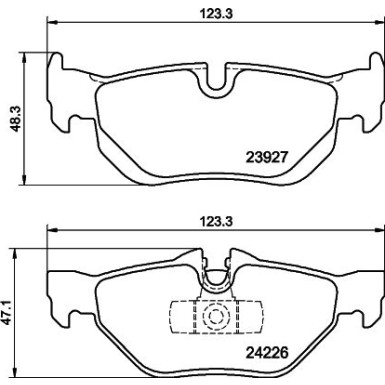 Bremsbelagsatz, Scheibenbremse 8DB 355 011-301 Bremsbelagsatz, Scheibenbremse 8DB 355 011-301