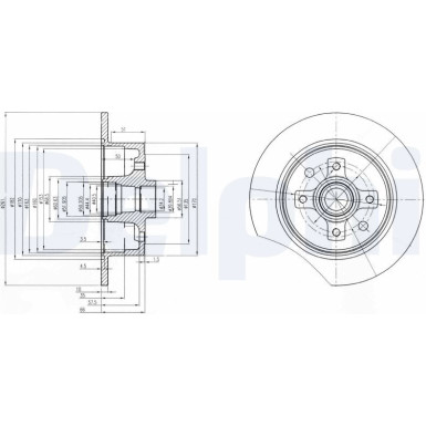 Bremsscheibe BG2571 Bremsscheibe BG2571