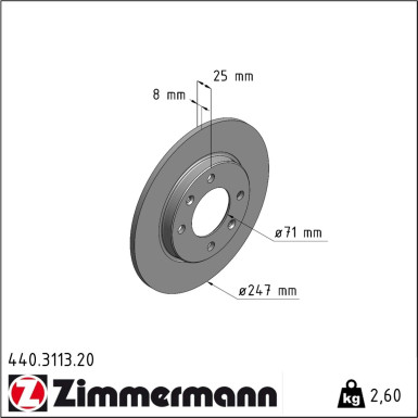 Bremsscheibe 440.3113.20