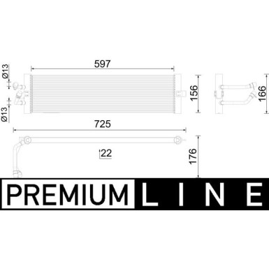 Mahle Ölkühler, Automatikgetriebe BEHR Premium Line CLC 293 000P