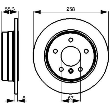 BOSCH Bremsscheibe 0 986 479 B36 BOSCH Bremsscheibe 0 986 479 B36