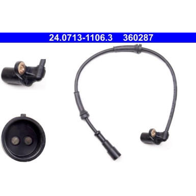 Sensor, Raddrehzahl 24.0713-1106.3