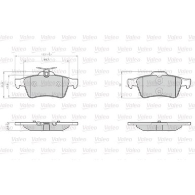 Valeo Bremsbelagsatz, Scheibenbremse OPTIPACK for LCV 872137 Valeo Bremsbelagsatz, Scheibenbremse OPTIPACK for LCV 872137
