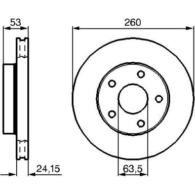 Bremsscheibe 0 986 478 195 Bremsscheibe 0 986 478 195