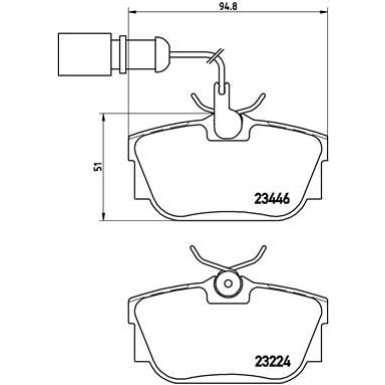 Brembo Bremsbelagsatz, Scheibenbremse PRIME LINE P 85 059