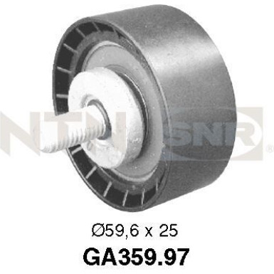 NTN-SNR Umlenk-/Führungsrolle, Keilrippenriemen GA359.97