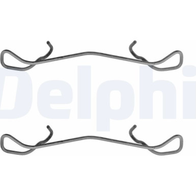Delphi Zubehörsatz, Scheibenbremsbelag LX0169
