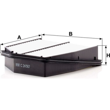 MANN-FILTER C 24 567 Luftfilter MANN-FILTER C 24 567 Luftfilter