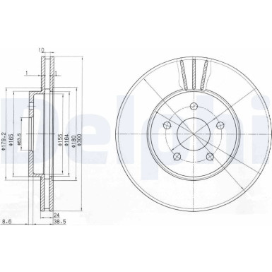 Bremsscheibe BG3537C Bremsscheibe BG3537C