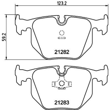 Hella Bremsbelagsatz, Scheibenbremse 8DB 355 008-121