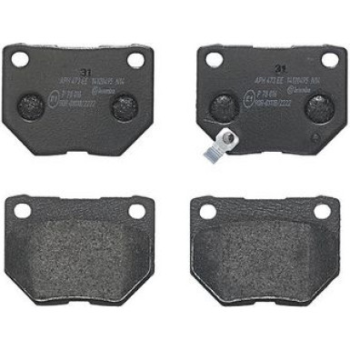 Brembo Bremsbelagsatz, Scheibenbremse PRIME LINE P 78 016