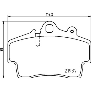 Hella Bremsbelagsatz, Scheibenbremse 8DB 355 018-471