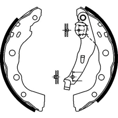 Bremsbackensatz 91056400 Bremsbackensatz 91056400