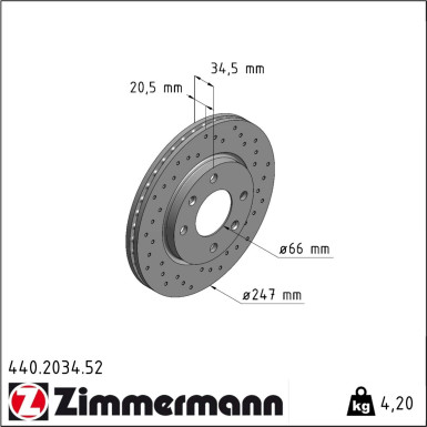 Bremsscheibe 440.2034.52