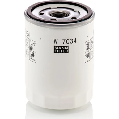 MANN-FILTER W 7034 Ölfilter mit Rücklaufsperrventil, Anschraubfilter