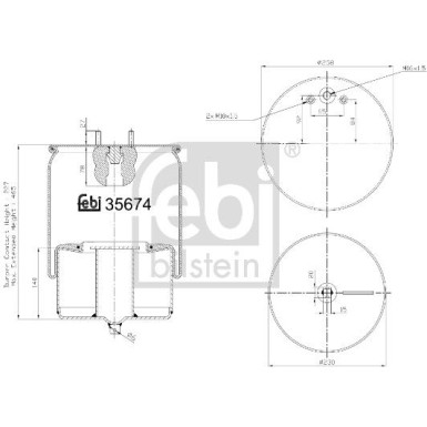 FEBI BILSTEIN 35674 Federbalg, Luftfederung