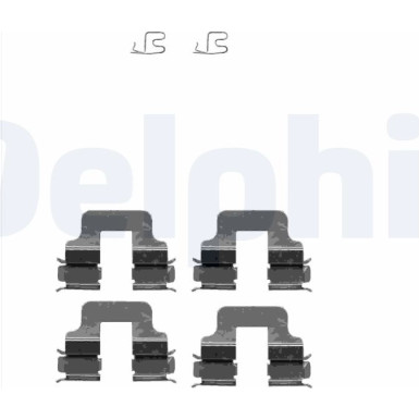 Delphi Zubehörsatz, Scheibenbremsbelag LX0342 Delphi Zubehörsatz, Scheibenbremsbelag LX0342