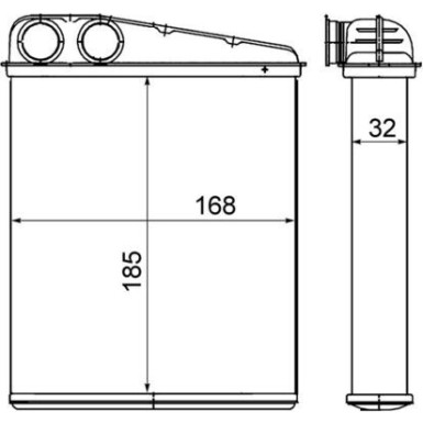 Mahle Wärmetauscher, Innenraumheizung BEHR AH 8 000S