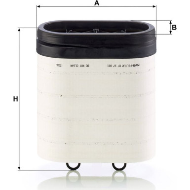 MANN-FILTER CP 27 001 Luftfilter