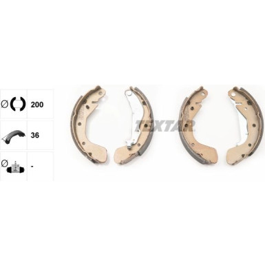 Textar Bremsbackensatz 91062500 Textar Bremsbackensatz 91062500