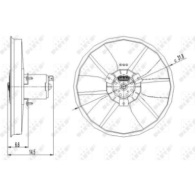 Lüfter, Motorkühlung 47402 Lüfter, Motorkühlung 47402