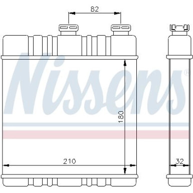 Nissens Wärmetauscher, Innenraumheizung FIRST FIT 72660