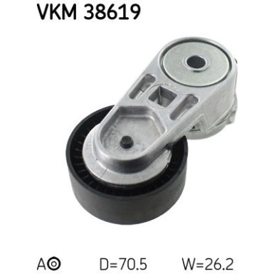 Spannrolle, Keilrippenriemen VKM 38619 Spannrolle, Keilrippenriemen VKM 38619
