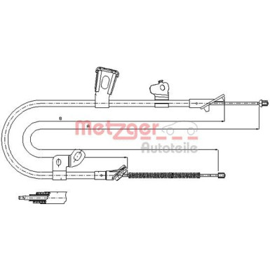 Metzger Seilzug, Feststellbremse 17.1078