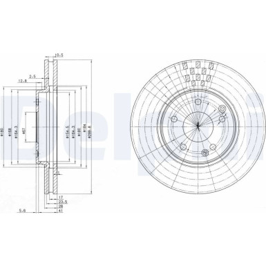 Delphi Bremsscheibe BG3396 Delphi Bremsscheibe BG3396
