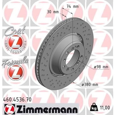 Zimmermann Bremsscheibe Formula Z 460.4536.70