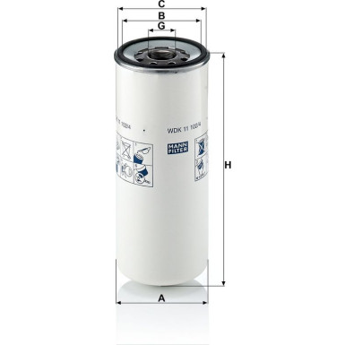 Kraftstofffilter WDK 11 102/4