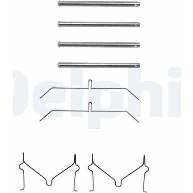 Delphi Zubehörsatz, Scheibenbremsbelag LX0145